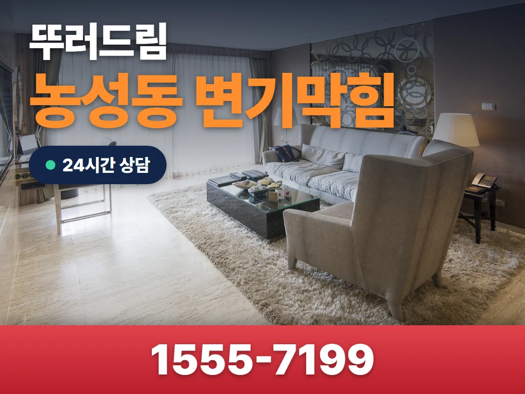 농성동 변기막힘 현장