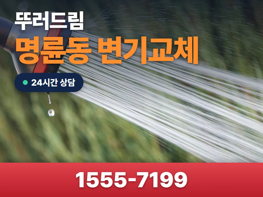 명륜동 변기교체 현장