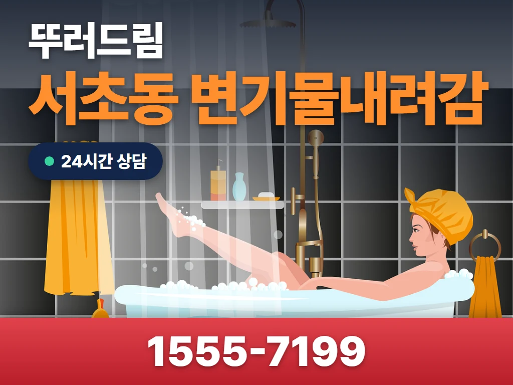 서초동 변기물내려감 현장