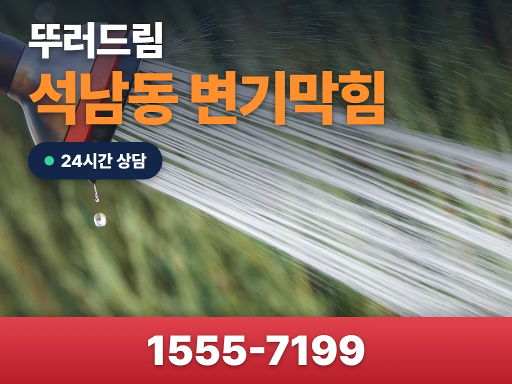 석남동 변기막힘 현장