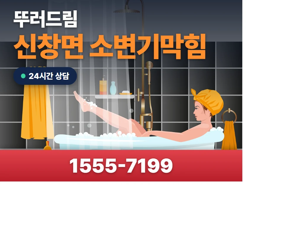 신창면 소변기막힘 현장