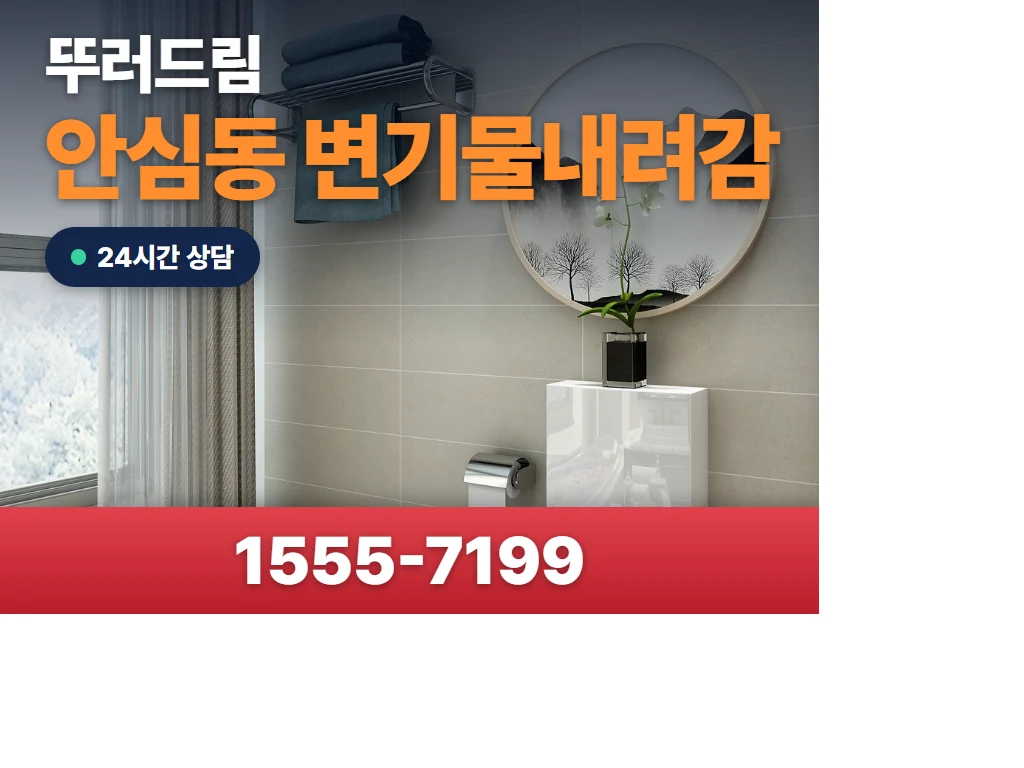 안심동 변기물내려감 현장