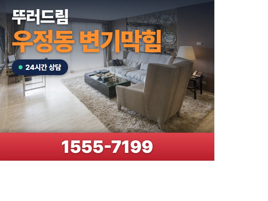 우정동 변기막힘 현장