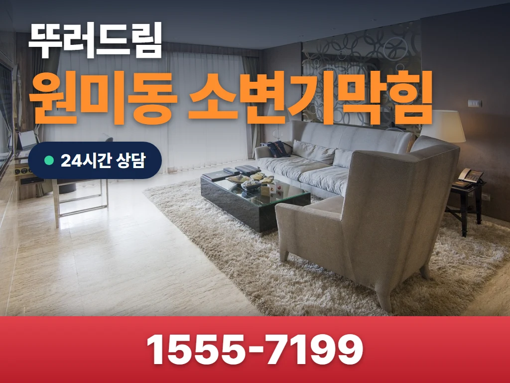 원미동 소변기막힘 현장