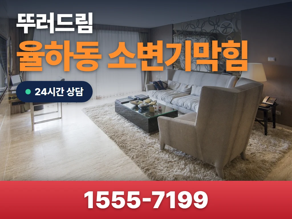 율하동 소변기막힘 현장