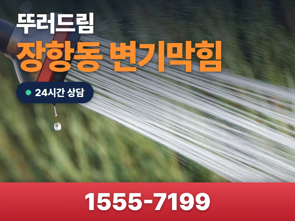 장항동 변기막힘 현장