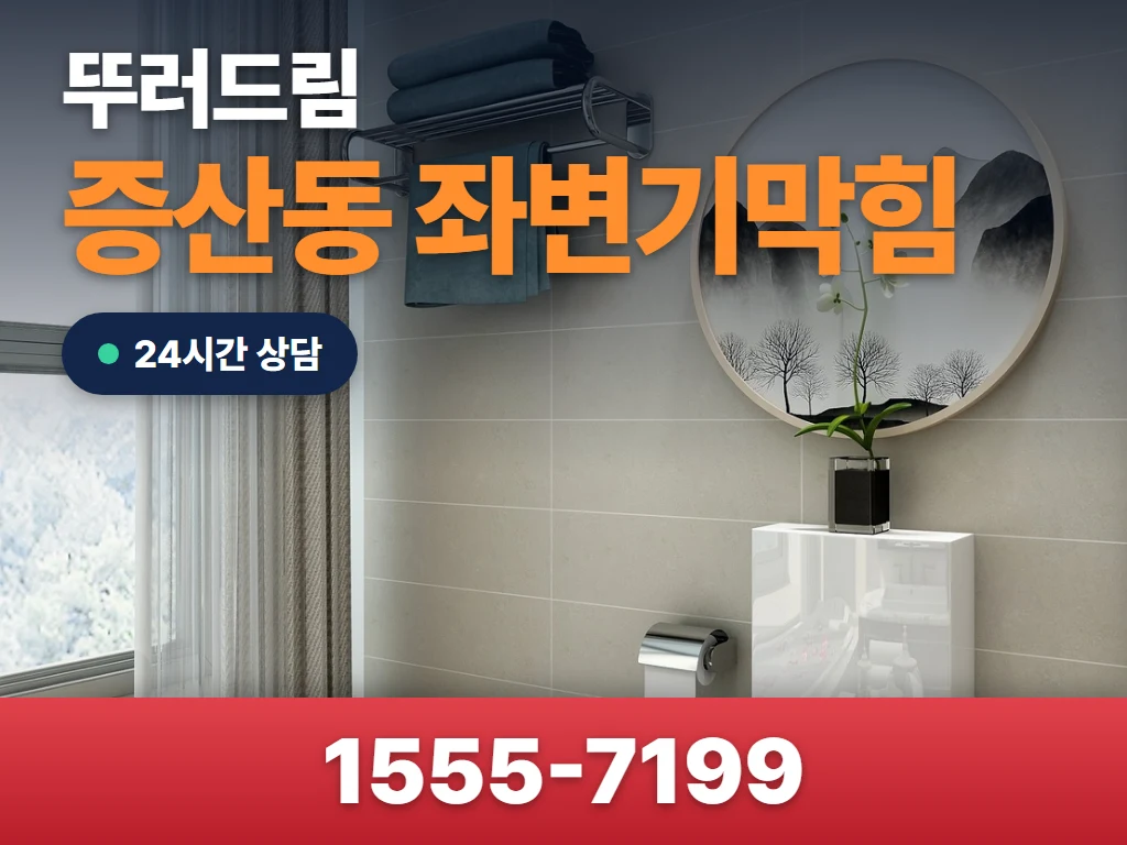 증산동 좌변기막힘 현장